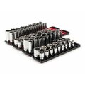 Tekton 1/2 Inch Drive 6-Point Socket Set with Rails, 78-Piece (3/8-1-5/16 in., 10-32 mm) SHD92215